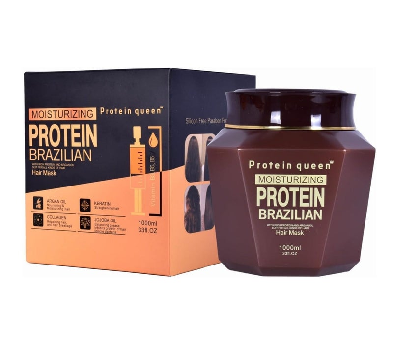 بروتين كوين ماسك الشعر البرازيلي بالبروتين المرطب 1000 مل - Image 2